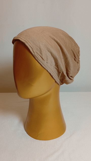 Plain Elastic Cap - Fawn